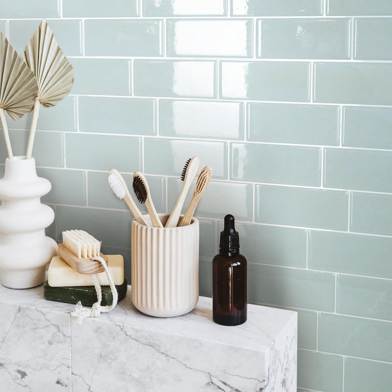 Smart Tiles Peel and Stick Backsplash - 5 Sheets of 11.56" x 8.38" - 3D Adhesive Peel and Stick Tile Backsplash for Kitchen, Bathroom, Wall Tile - Image 5